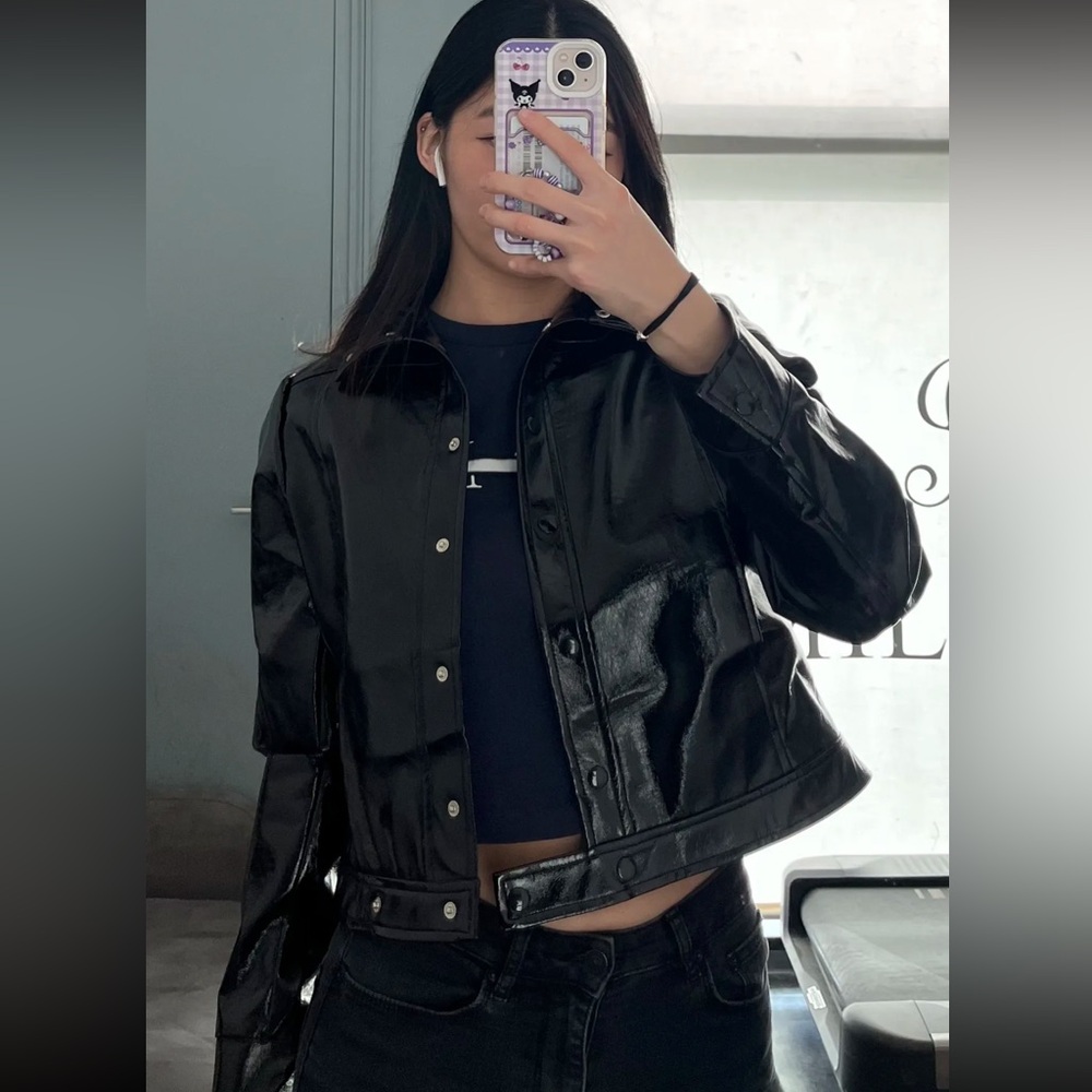 FROM PARIS FRANCE 🇫🇷 DESIGNER STYLE BLACK FABULOUS JACKET